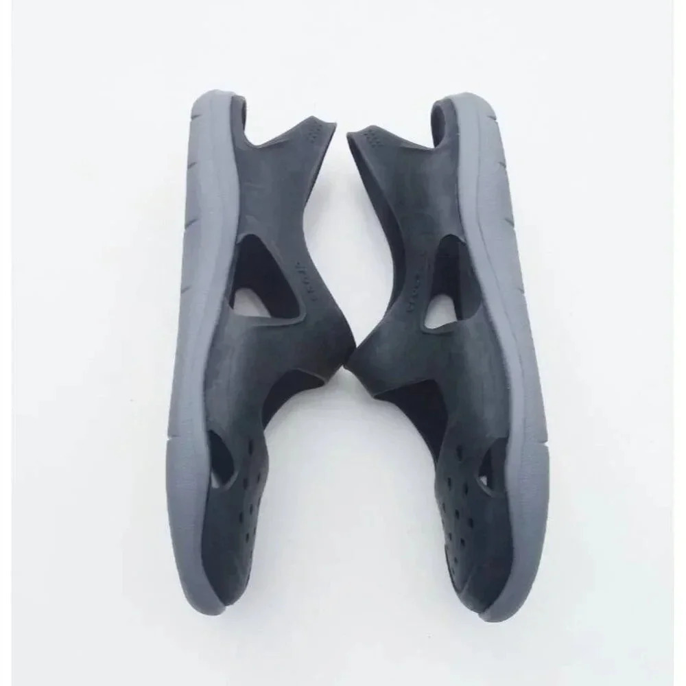 Crocs Womens Swiftwater Wave Black Slingback Sandals 11 - Picture 4 of 7